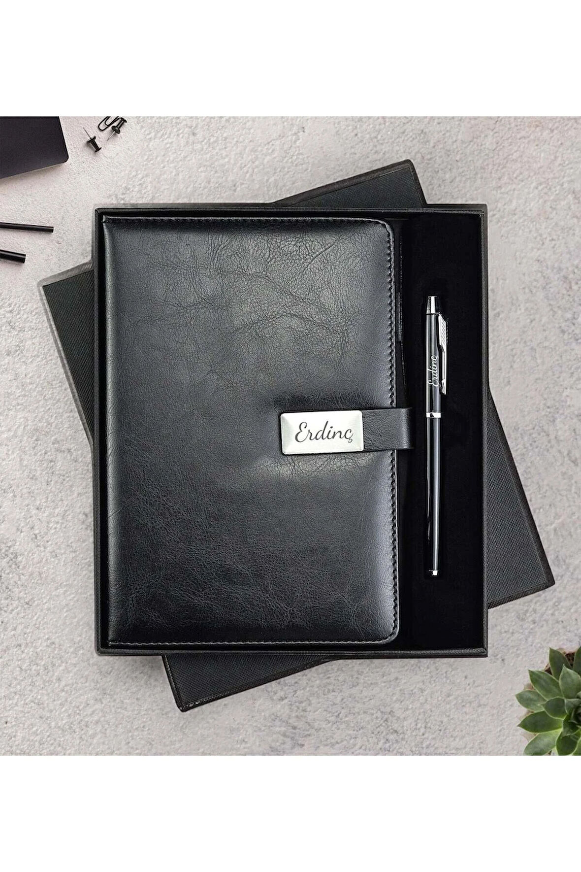 Özel Premium Kutulu Defter Kalem Seti