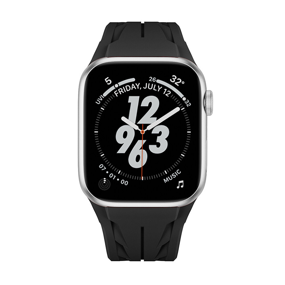 Apple Watch 1-2-3 42mm Uyumlu Yüksek Kalite TPU Silikon Kordon Kayış