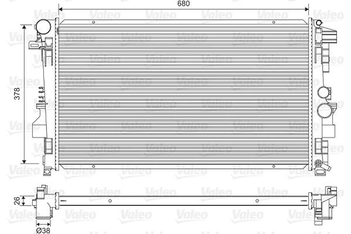 MOTOR SU RADYATORU MERCEDES VITO W639 2003 A6395011101