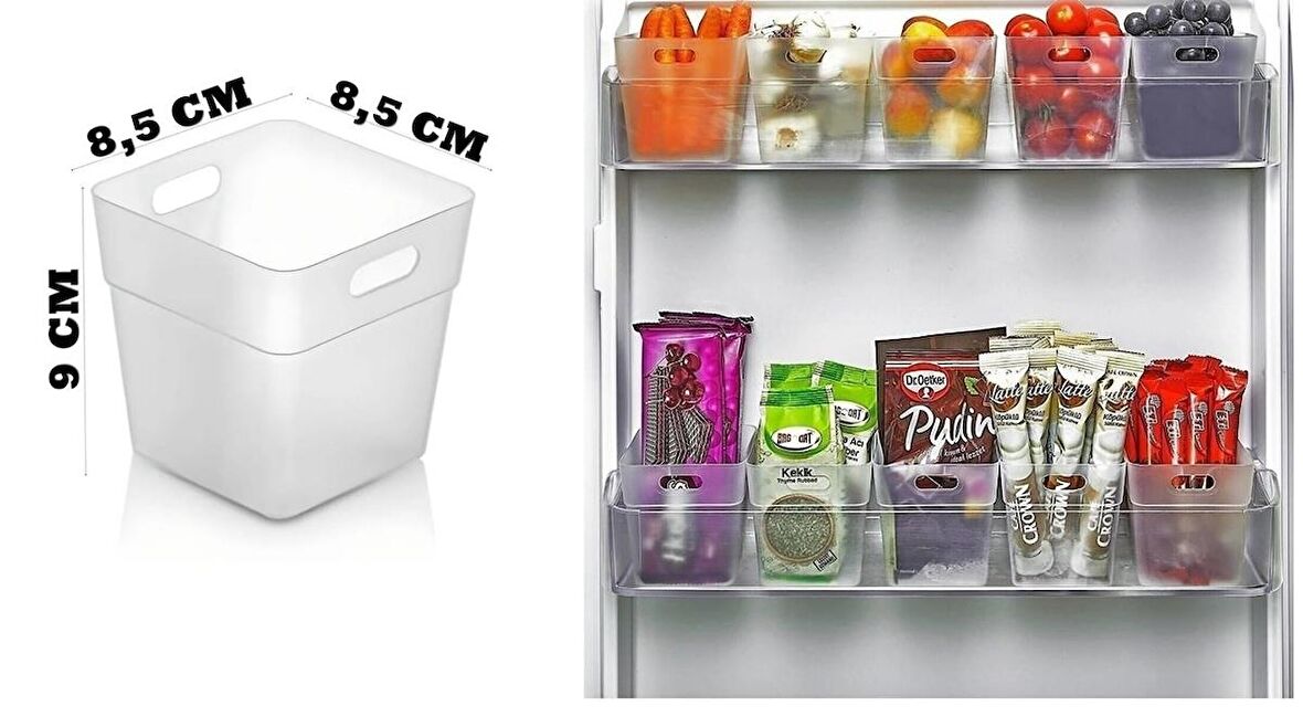 12 Adet Buzdolabı Kapak Içi Düzenleyici Organizer, Buzdolabı Içi Düzenleyici Ve Banyo Organizeri