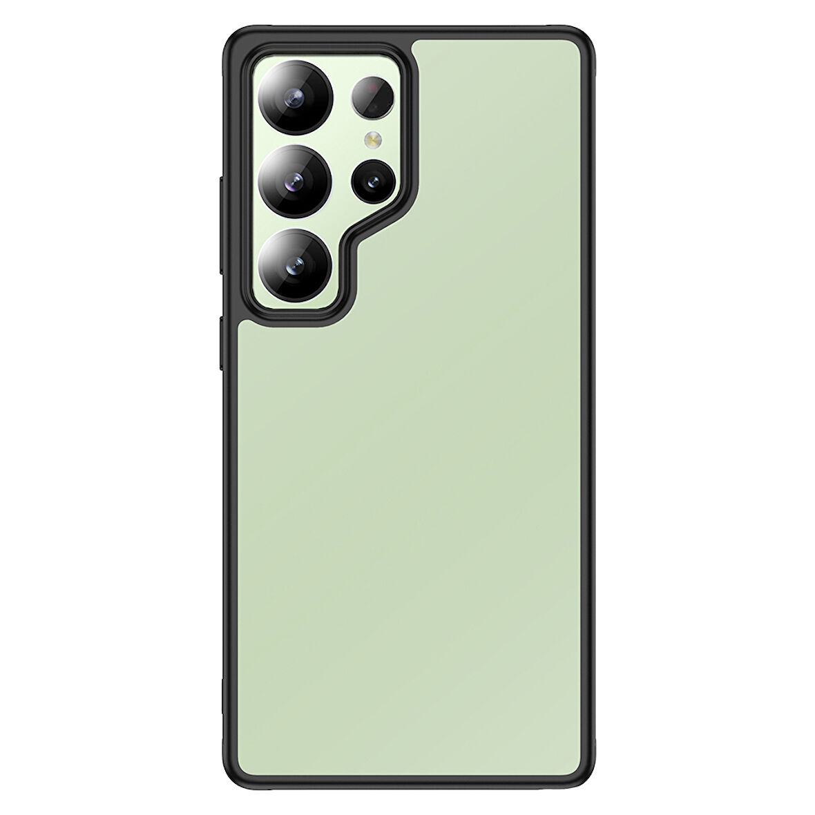 Samsung Galaxy S25 Ultra Uyumlu Parmak İzi Yapmayan Arkası Şeffaf Kamera Korumalı Telefon Kılıfı Kapak