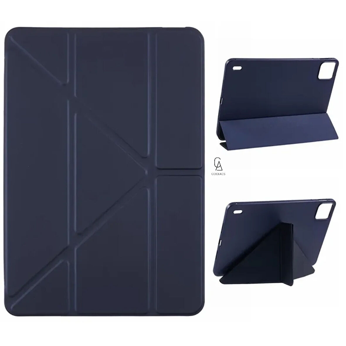 Xiaomi Pad 7 Pro 11.2 inç Uyumlu Kılıf 3 Farklı Stand Kalemlikli Tri Folding Tablet Kılıfı