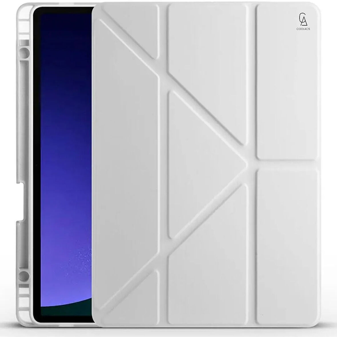 Xiaomi Pad 7 Pro 11.2 inç Uyumlu Kılıf 3 Farklı Stand Kalemlikli Tri Folding Tablet Kılıfı