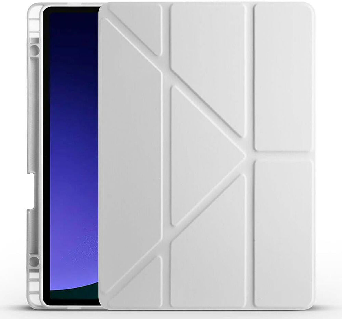 Honor Pad V9 11.5 inç Uyumlu Tri Fold Kalemlikli Tablet Kılıfı Ekran Koruyucu Kalem Seti