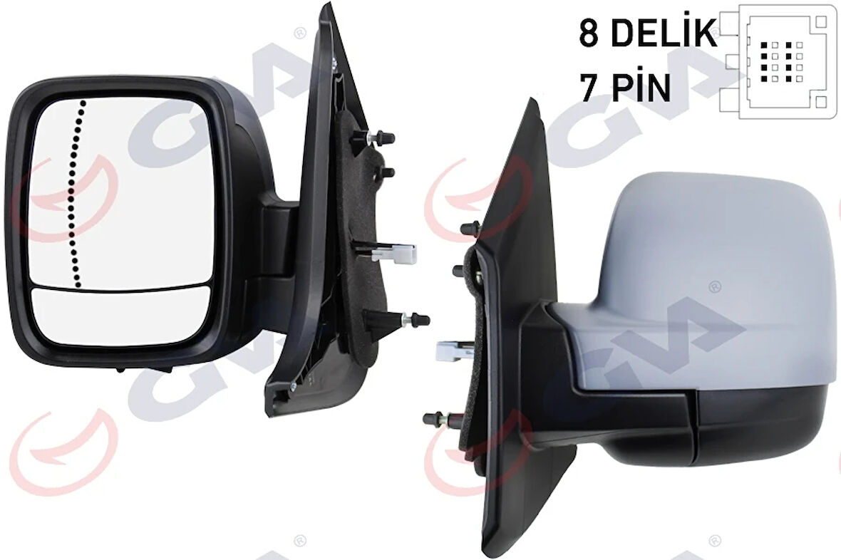 DIŞ DİKİZ AYNASI SOL TRAFIC 3 2015 ELEKTRİKLİ ISITMALI ASTARLI ASFERİK 5 FİŞ VM-976EHPAL 5 FİŞ VM-976EHPAL 963666705R 963025418R 4422997