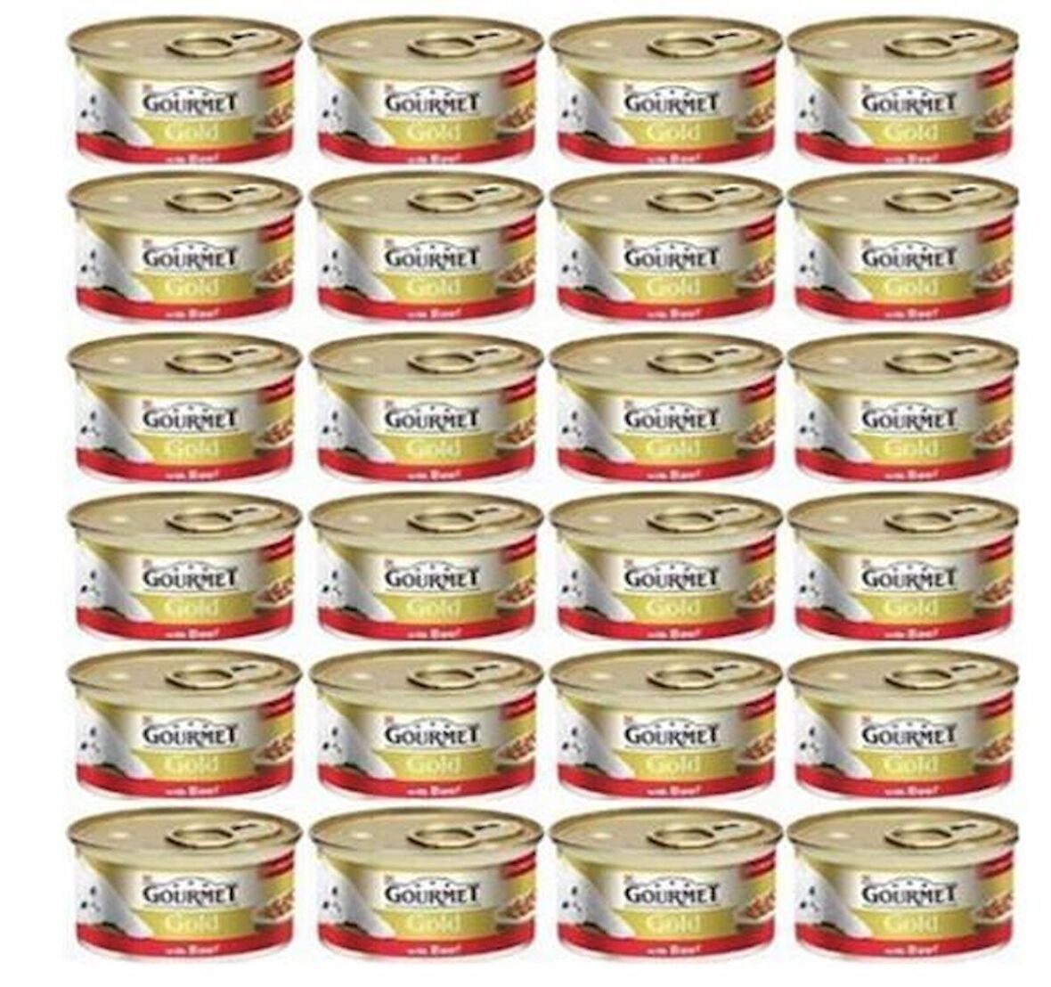 Gourmet Gold Kıyılmış Sığır Etli Konserve Yetişkin Kedi Maması 24 x 85 G