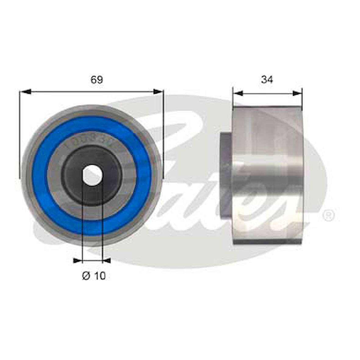 TRİGER AVARA GERGİ RULMANI PEUGEOT 407-607-CITROEN C6-C5 2.7 3.0 HDI 0830 55 4S7Q6C348BC