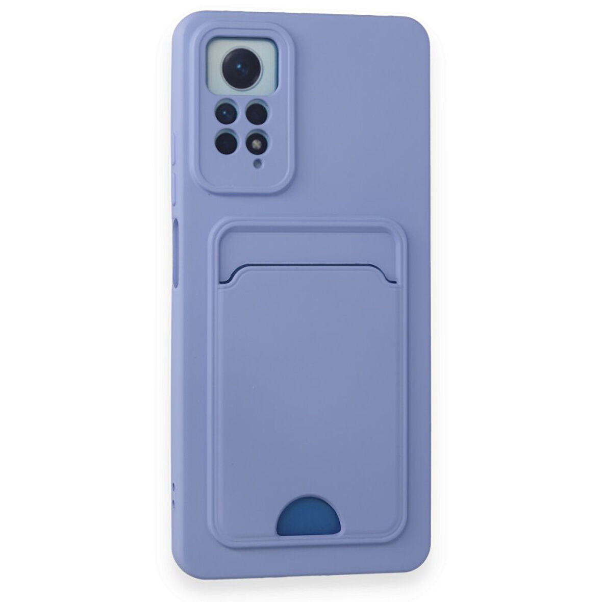 Xiaomi Redmi Note 12 Pro 4G Uyumlu Arka Kamera Korumalı Kart Koyulabilen Silikon Kartlıklı Kılıf Kapak
