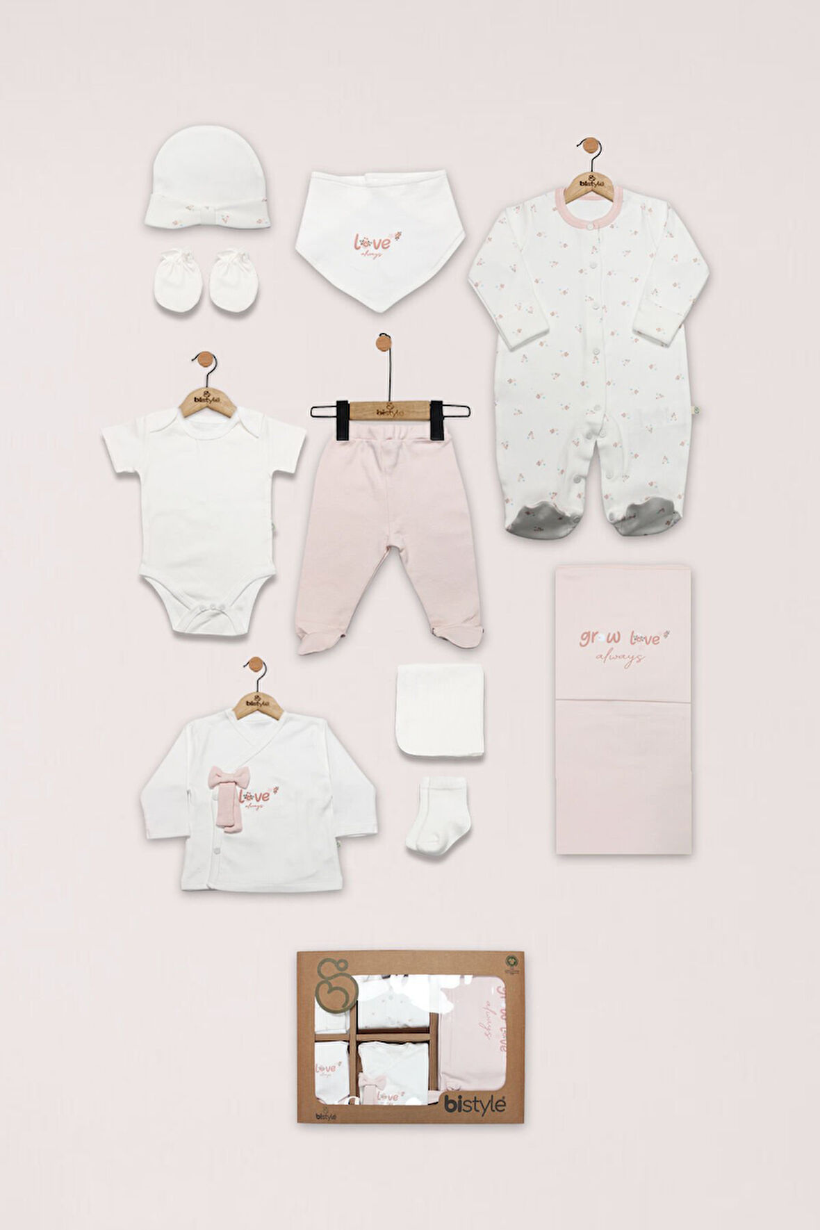 Bistyle Grow İn Love 10'Lu Hastane Çıkışı 11101 Pembe Ekru