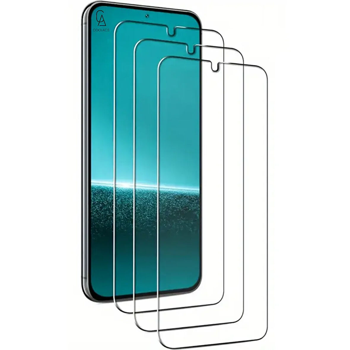 Samsung Galaxy S25 Plus ile Uyumlu Ekran Koruyucu Şeffaf Temperli Kırılmaz Cam Ekran Koruyucu 3 Adet