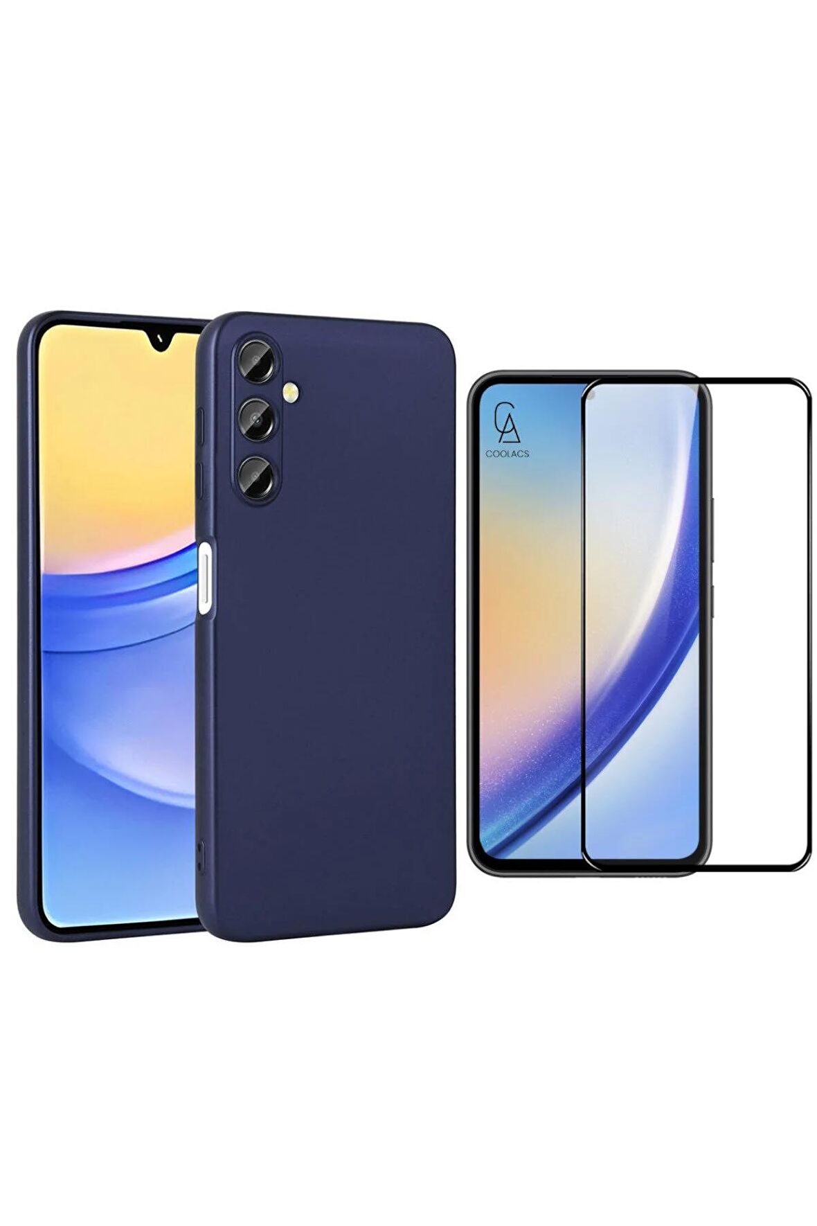 Samsung Galaxy A55 5G ile Uyumlu Telefon Kılıfı ve 5D Tam Kaplayan Cam Ekran Koruyucu