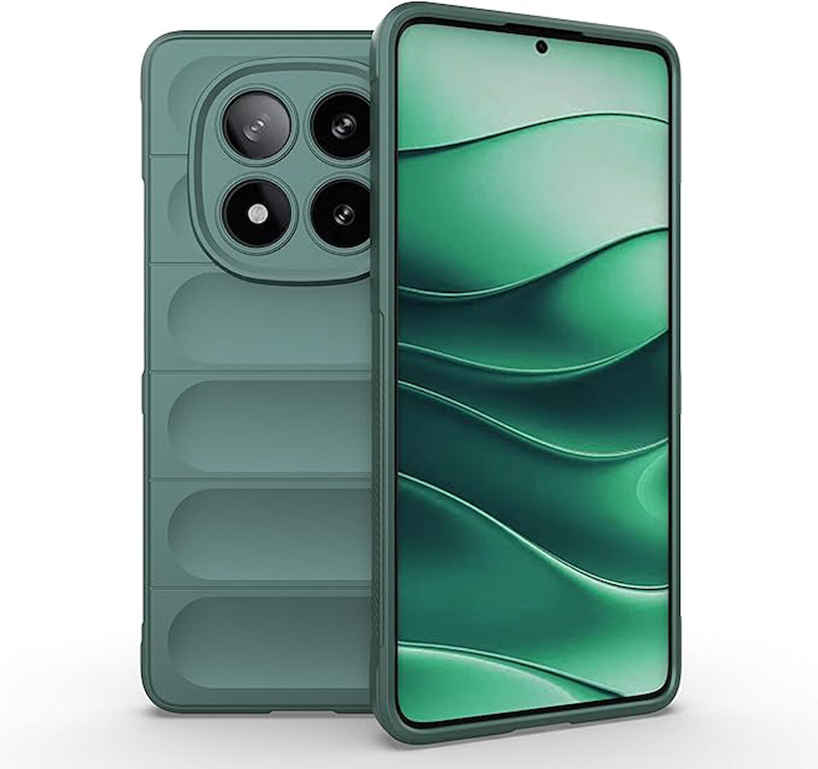 Xiaomi Redmi Note 14 Pro 5G Uyumlu Kılıf Esnek Tpu Oyuklu Arka Yüzey Tasarımlı Silikon Kapak