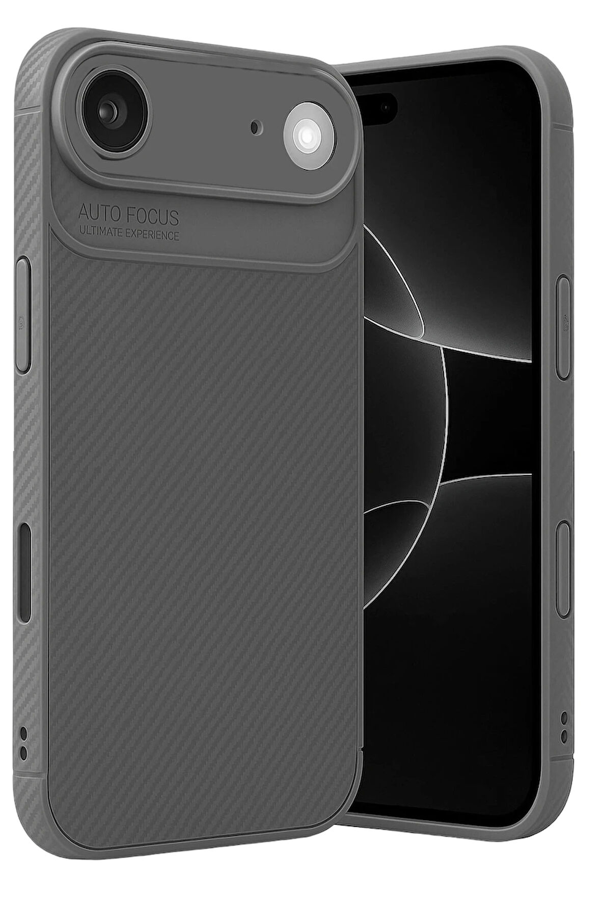 Apple iPhone 17 Air Uyumlu Kılıf Karbon Tasarım Kamera Korumalı Silikon Telefon Kılıfı Kapak