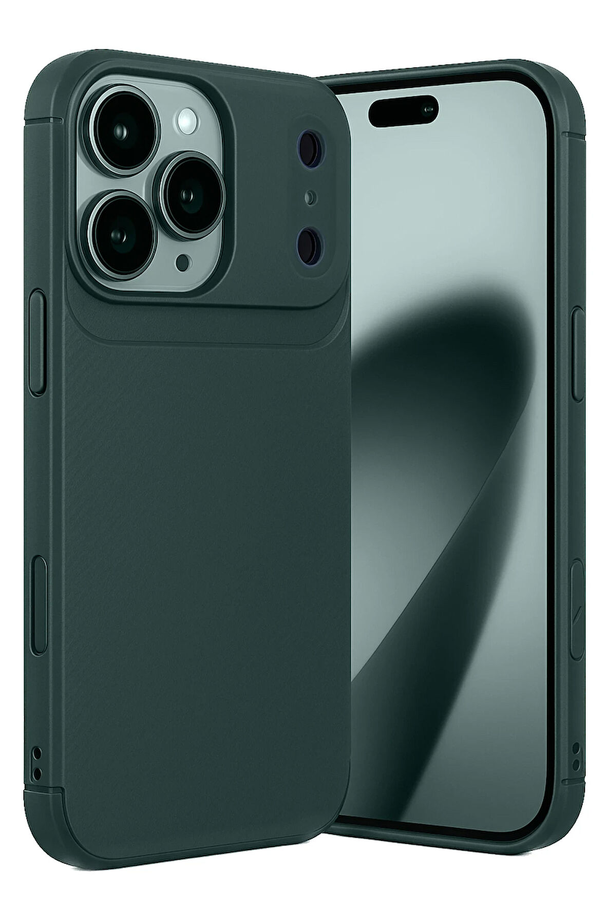 Apple iPhone 17 Pro Uyumlu Kılıf Karbon Tasarım Kamera Korumalı Silikon Telefon Kılıfı Kapak