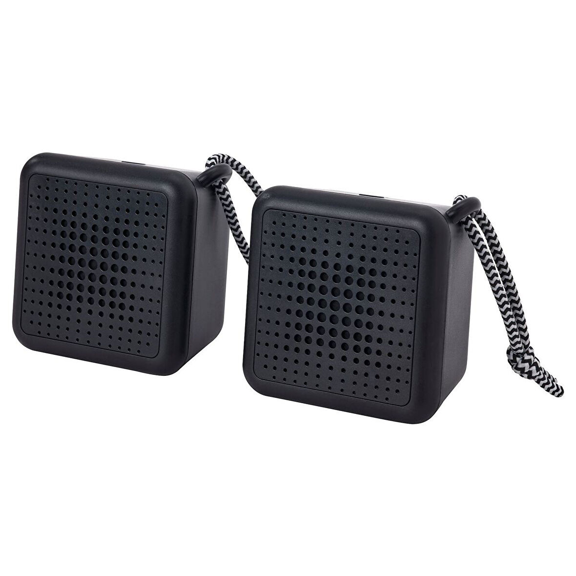 Taşınabilir bluetooth hoparlör, siyah, 2 adet, su geçirmez