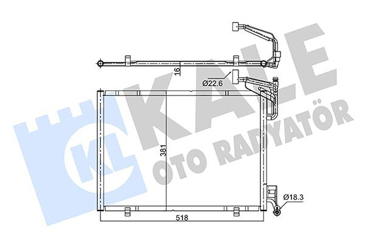 KLIMA RADYATORU FIESTA 2014 B-MAX 2014 ECOBOOST 1.0 C1B119710BC 1806682 1822534