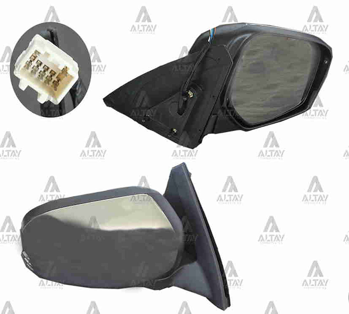 AYNA DIŞ DİKİZ L-200 2006-2014 ELEKTRİKLİ ISITMALI OTOMATİK KATLANIR KROM SAĞ MN167430T