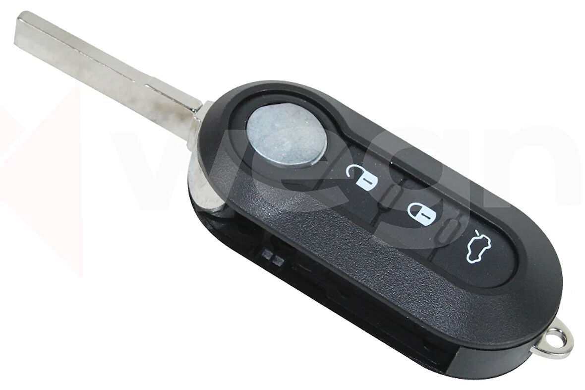 KONTAK ANAHTAR KUMANDA KORUYUCU KILIF SİLİKON FIAT DOBLO DUCATO PUNTO FIORINO 3 BUTONLU SİYAH AKSESUAR