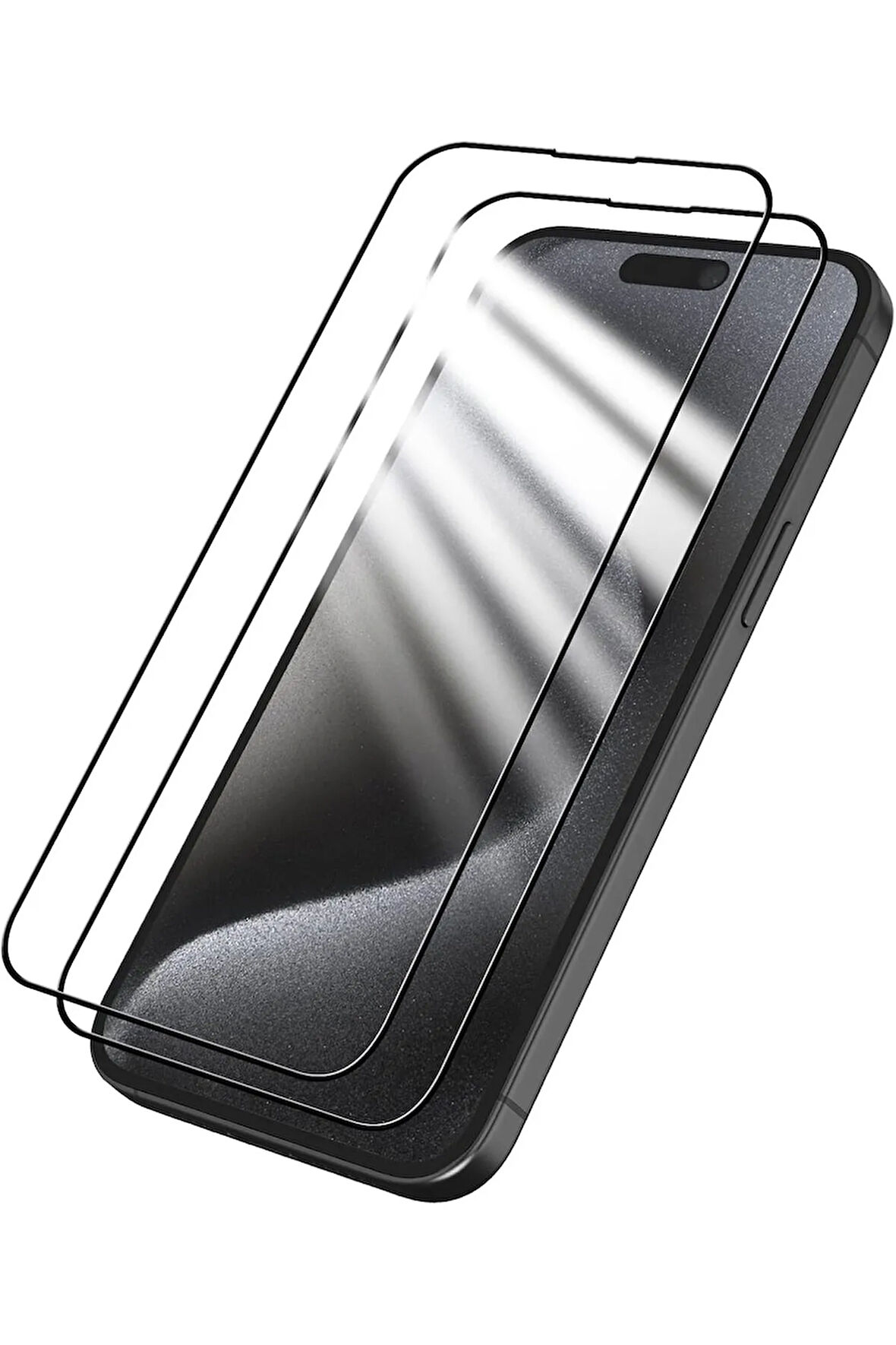 Apple iPhone 16 ile Uyumlu Ekran Koruyucu Şeffaf Temperli Kırılmaz Cam Ekran Koruyucu 2 Adet