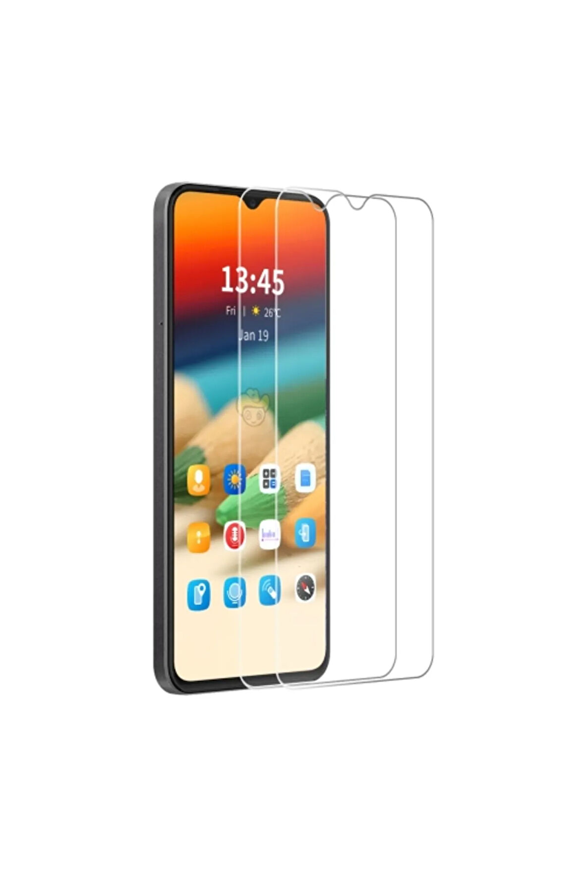 Samsung Galaxy A26 ile Uyumlu Ekran Koruyucu Şeffaf Temperli Kırılmaz Cam Ekran Koruyucu 2 Adet