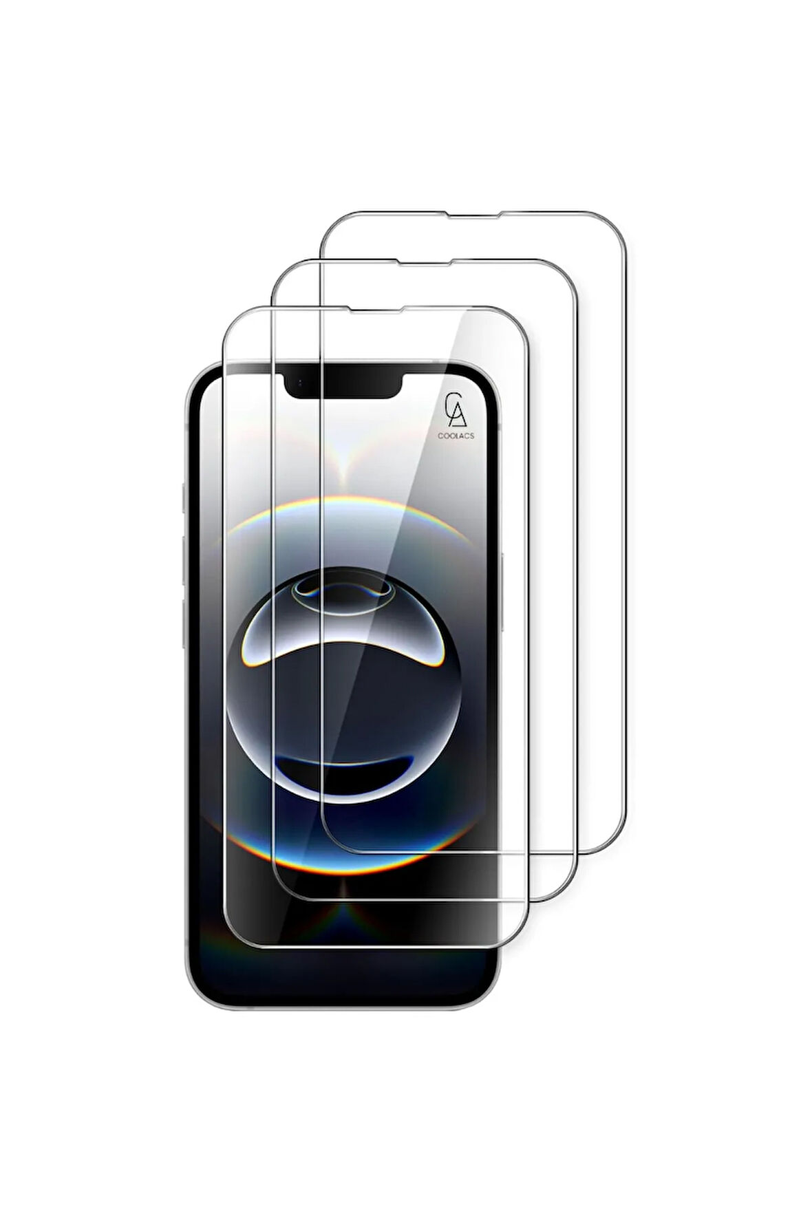 Apple iPhone 16e ile Uyumlu Ekran Koruyucu Şeffaf Temperli Kırılmaz Cam Ekran Koruyucu 3 Adet