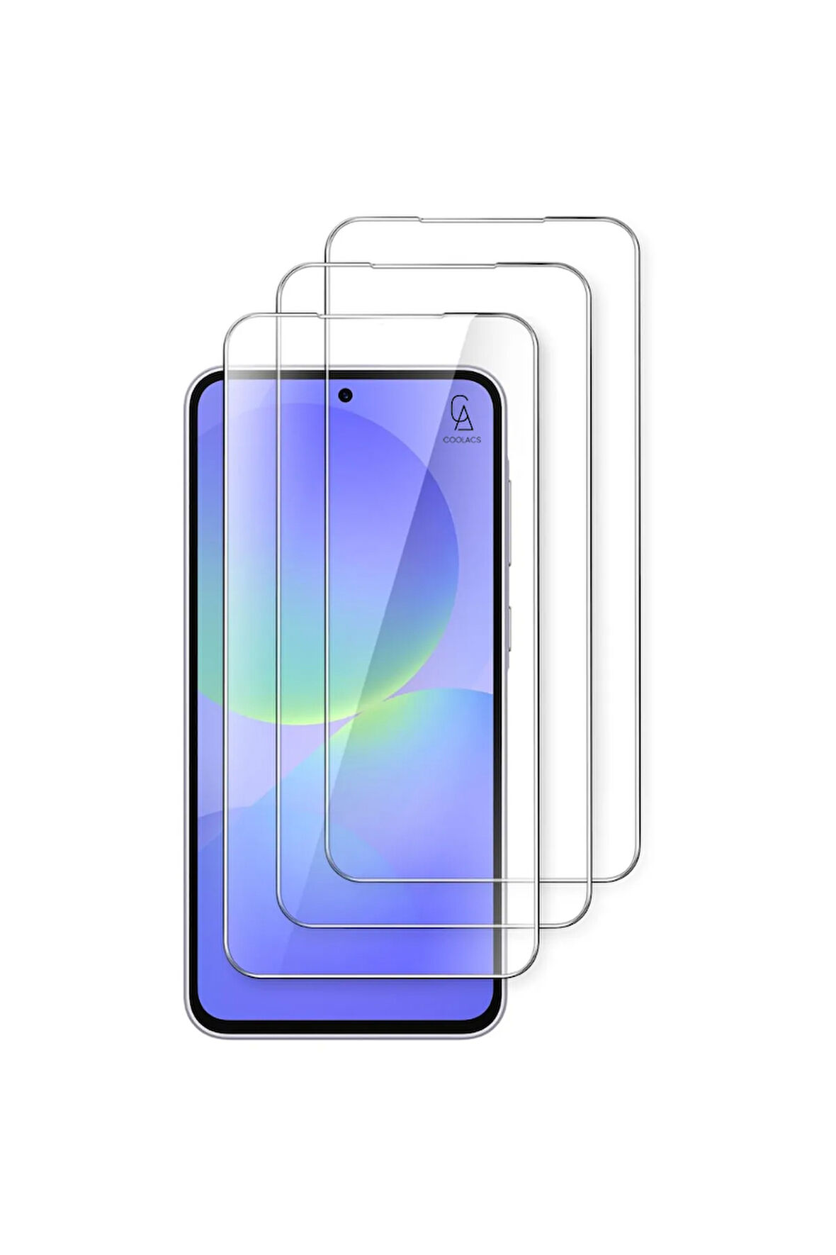 Samsung Galaxy A36 ile Uyumlu Ekran Koruyucu Şeffaf Temperli Kırılmaz Cam Ekran Koruyucu 3 Adet