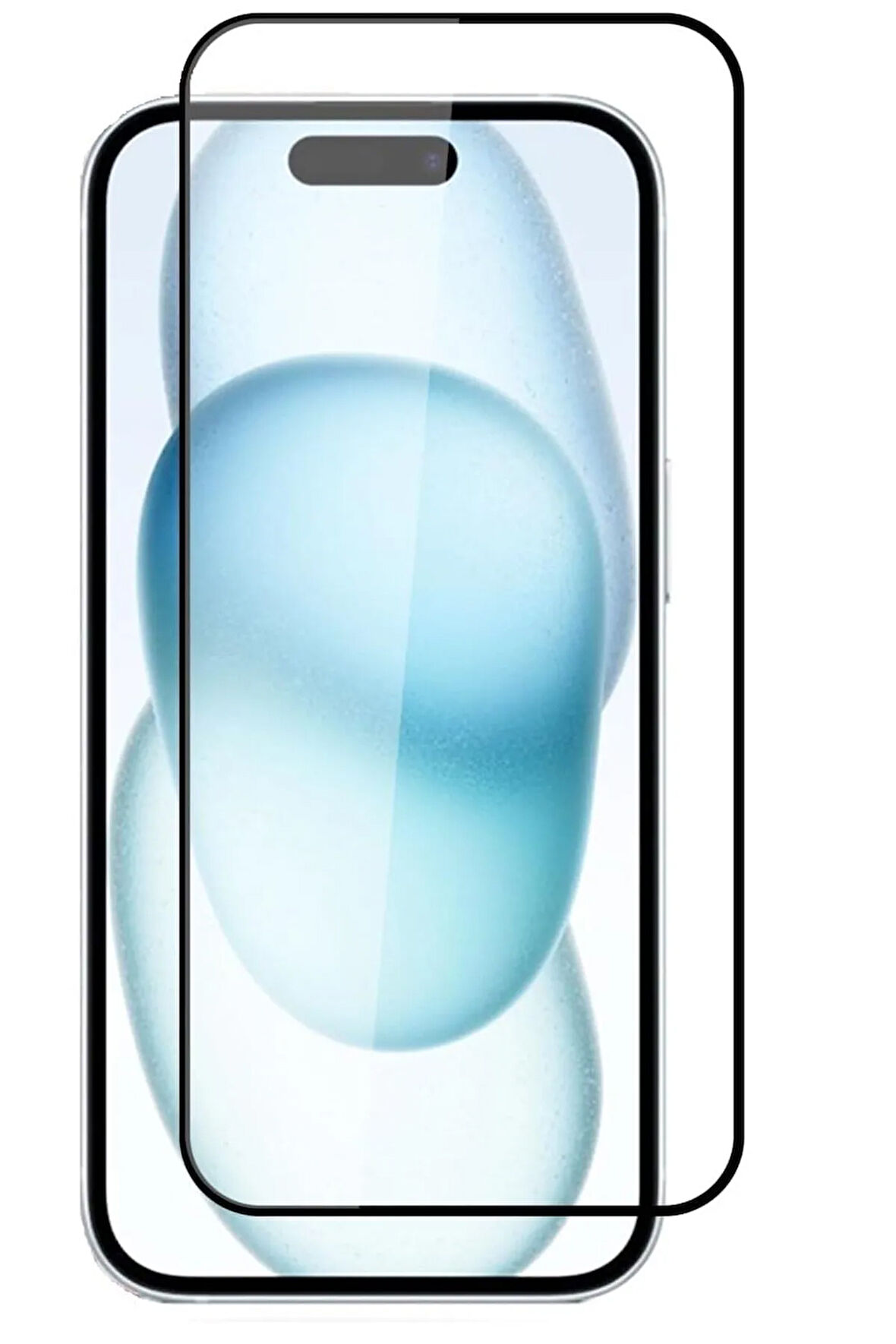 Apple iPhone 16 ile Uyumlu Şeffaf Ekranı Tam Kaplayan 5d Cam Kırılmaz Cam Ekran Koruyucu