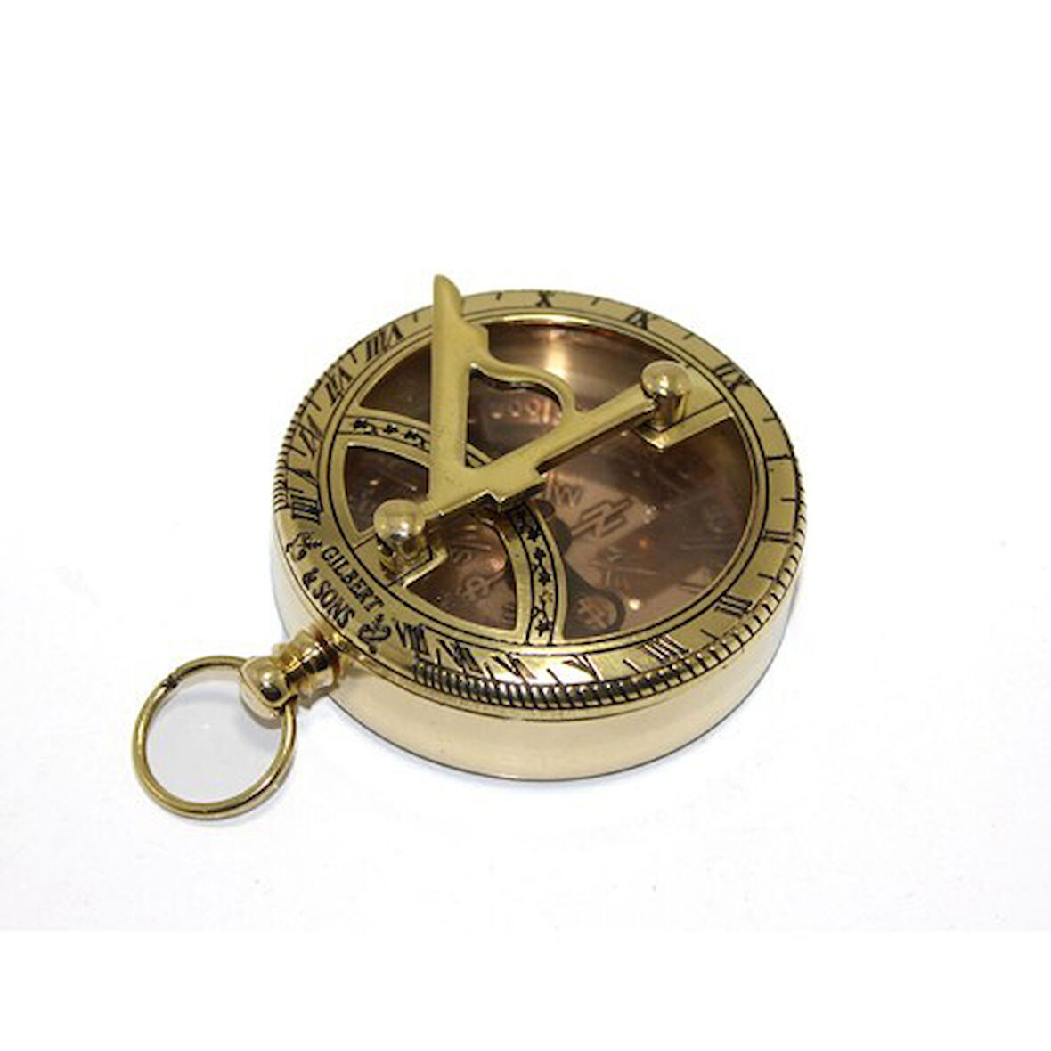 Pirinç Güneş Saati Ve Pusula Modeli 