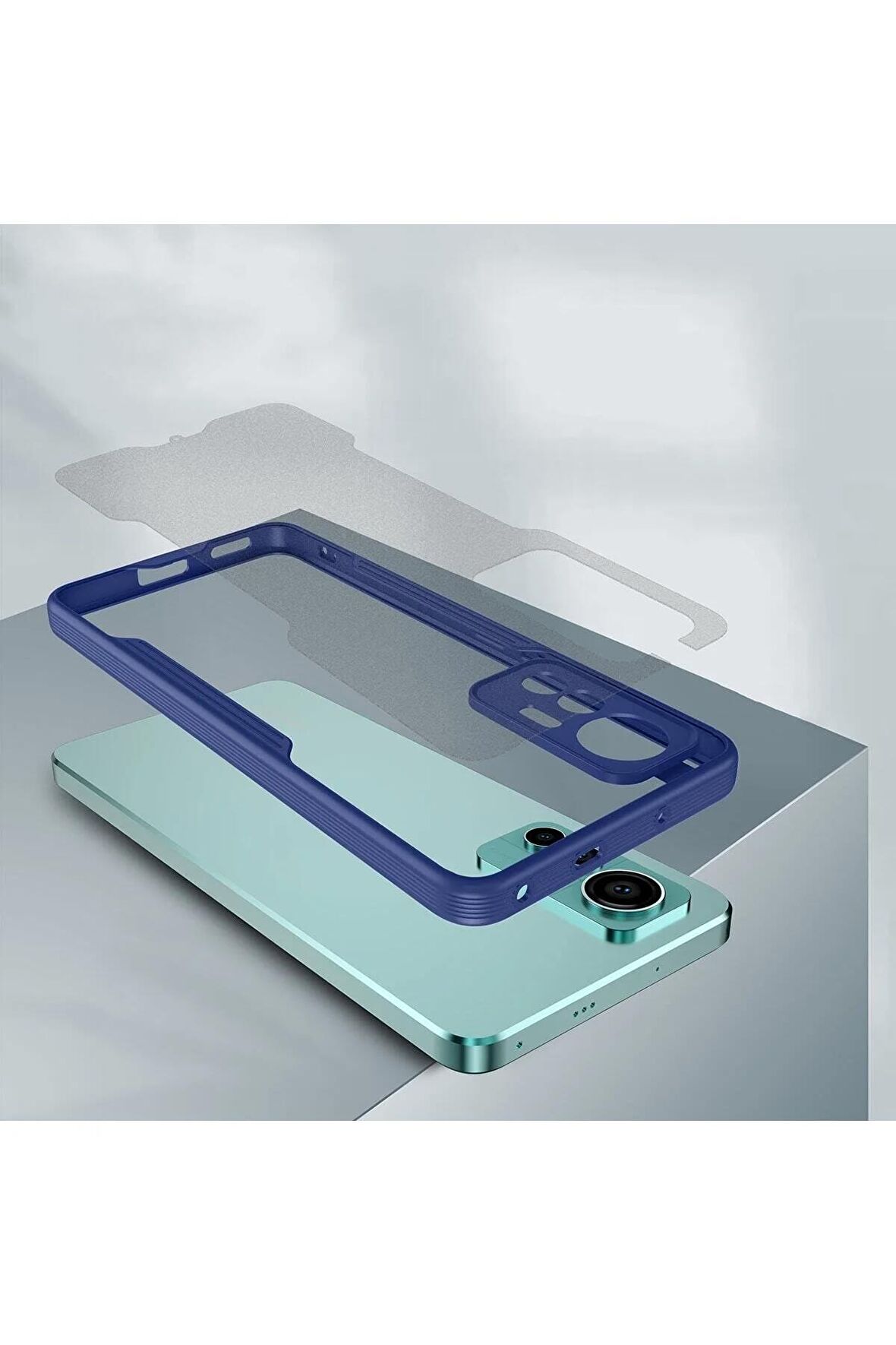 Xiaomi Mi 12t Pro Ile Uyumlu Kılıf Pastel Renki Şeffaf Ultra Ince Hafif Telefon Kılıfı Kapak