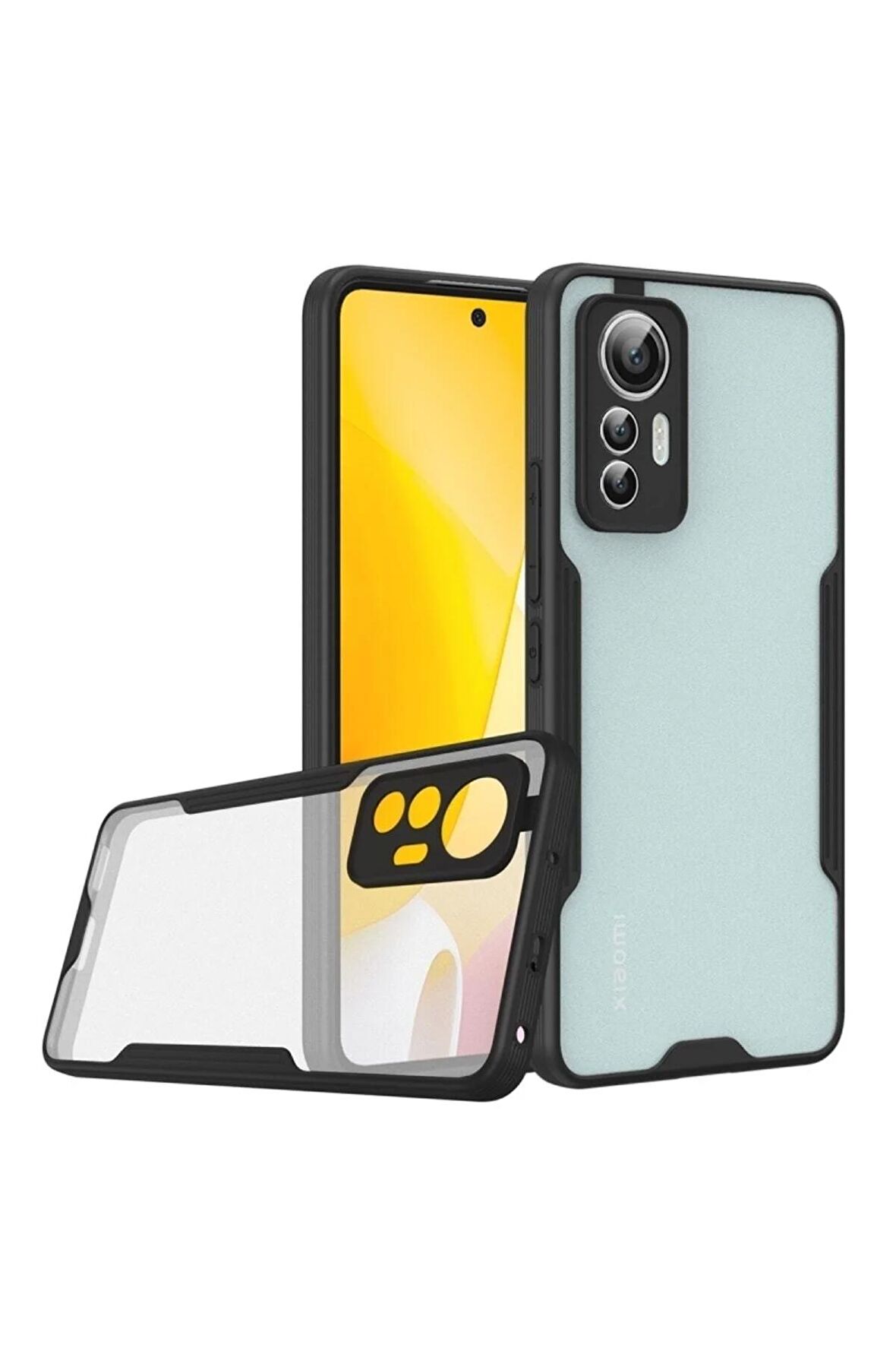 Xiaomi Mi 12t Pro Ile Uyumlu Kılıf Pastel Renki Şeffaf Ultra Ince Hafif Telefon Kılıfı Kapak