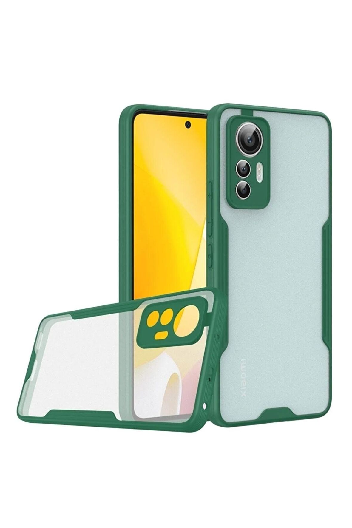 Xiaomi Mi 12 Pro Ile Uyumlu Kılıf Pastel Renki Şeffaf Ultra Ince Hafif Telefon Kılıfı Kapak