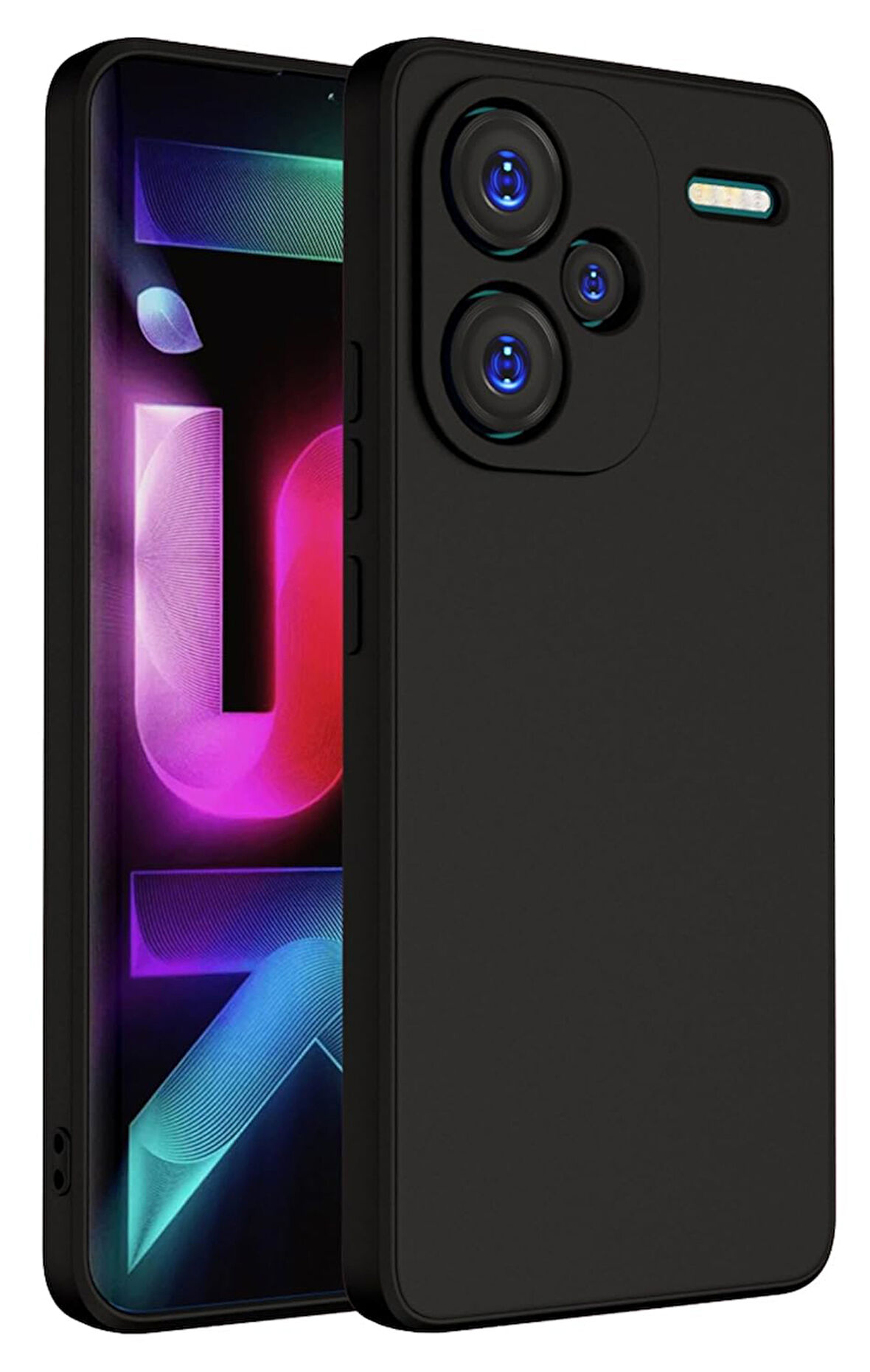 Xiaomi Redmi Note 13 Pro Plus 5G ile Uyumlu Kılıf Içi Kadife Lansman Tasarım Telefon Kılıfı Kapak