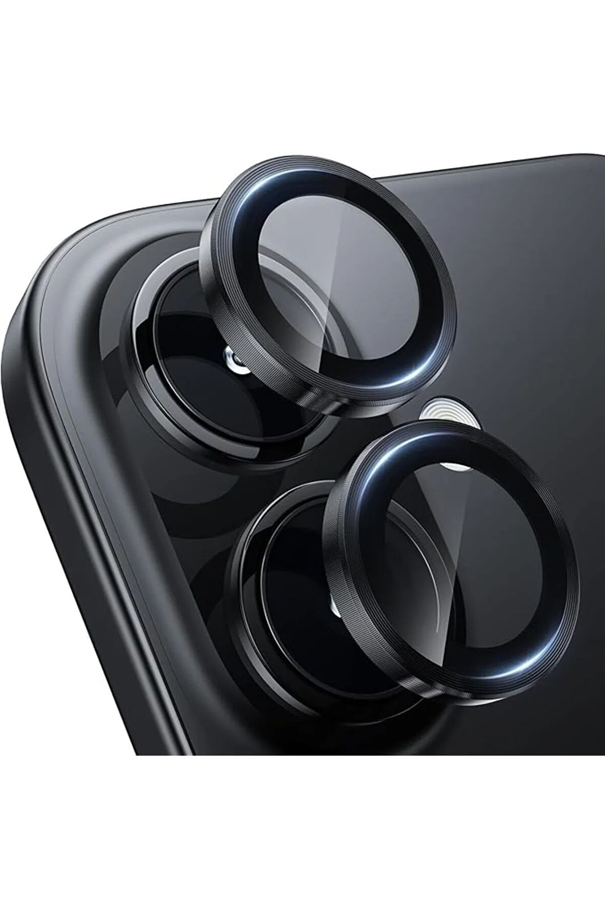 Apple iPhone 16 ile Uyumlu Safir Damla Tekli Kamera Lens Koruyucu