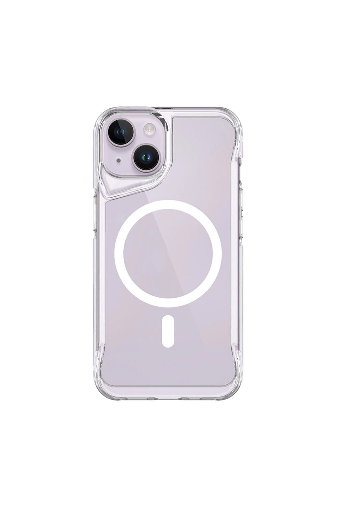 Apple iPhone 13 ile uyumlu Kılıf Airbag Köşeli Magsafe Wireless Şarj Özellikli Kılıf Kapak