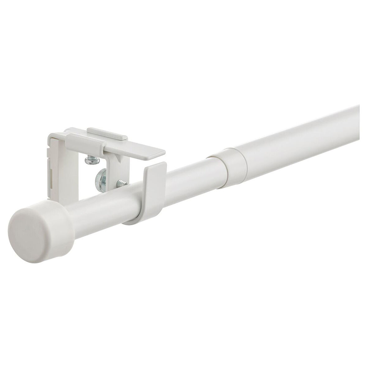 Perde çubuğu seti, beyaz, 120-210 cm 19 mm