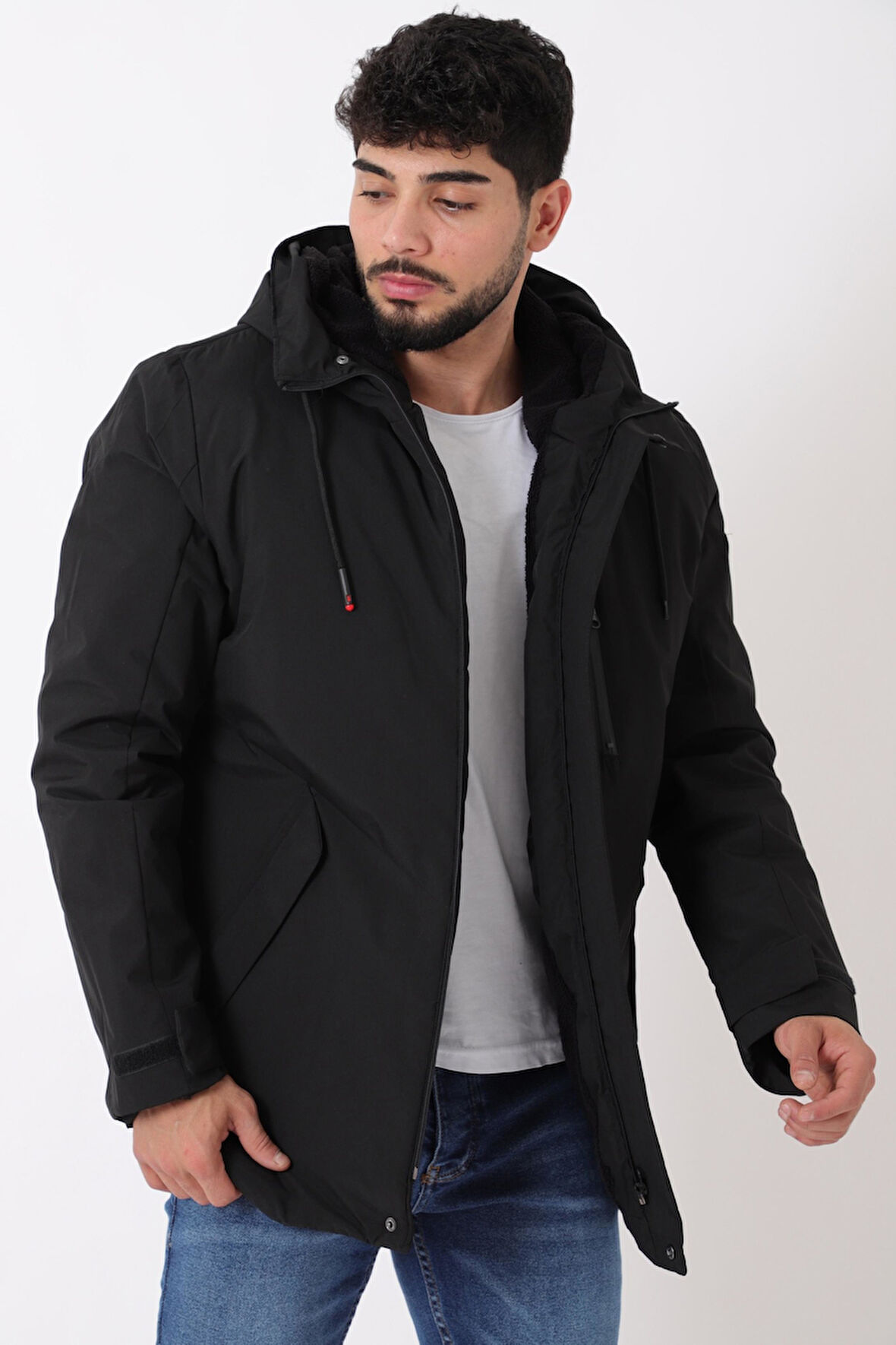 Sporlikra Kumaş Tasarım Cep Kışlık Mont PLDP 3013_50458