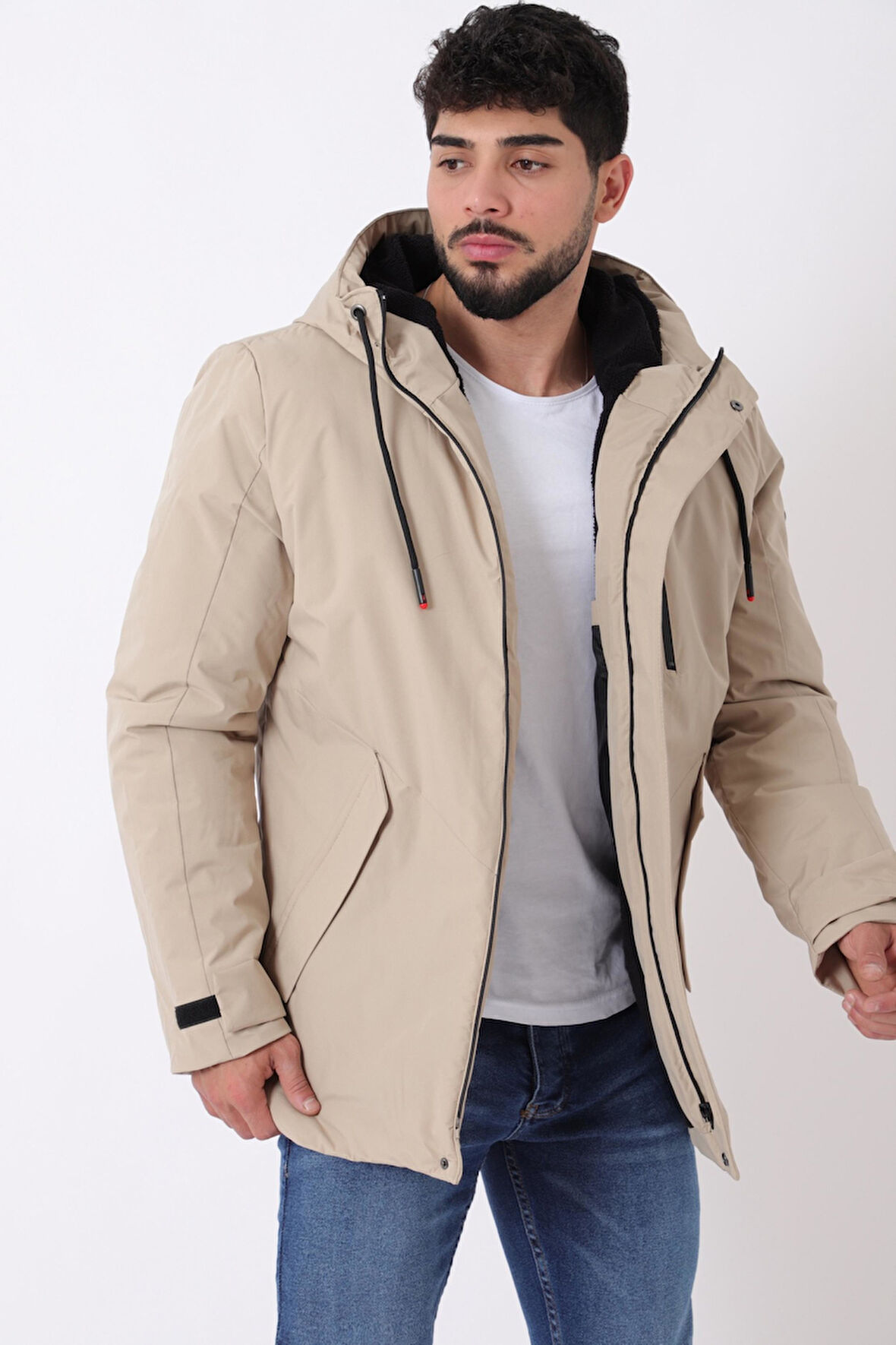 Sporlikra Kumaş Tasarım Cep Kışlık Mont PLDP 3013_50458