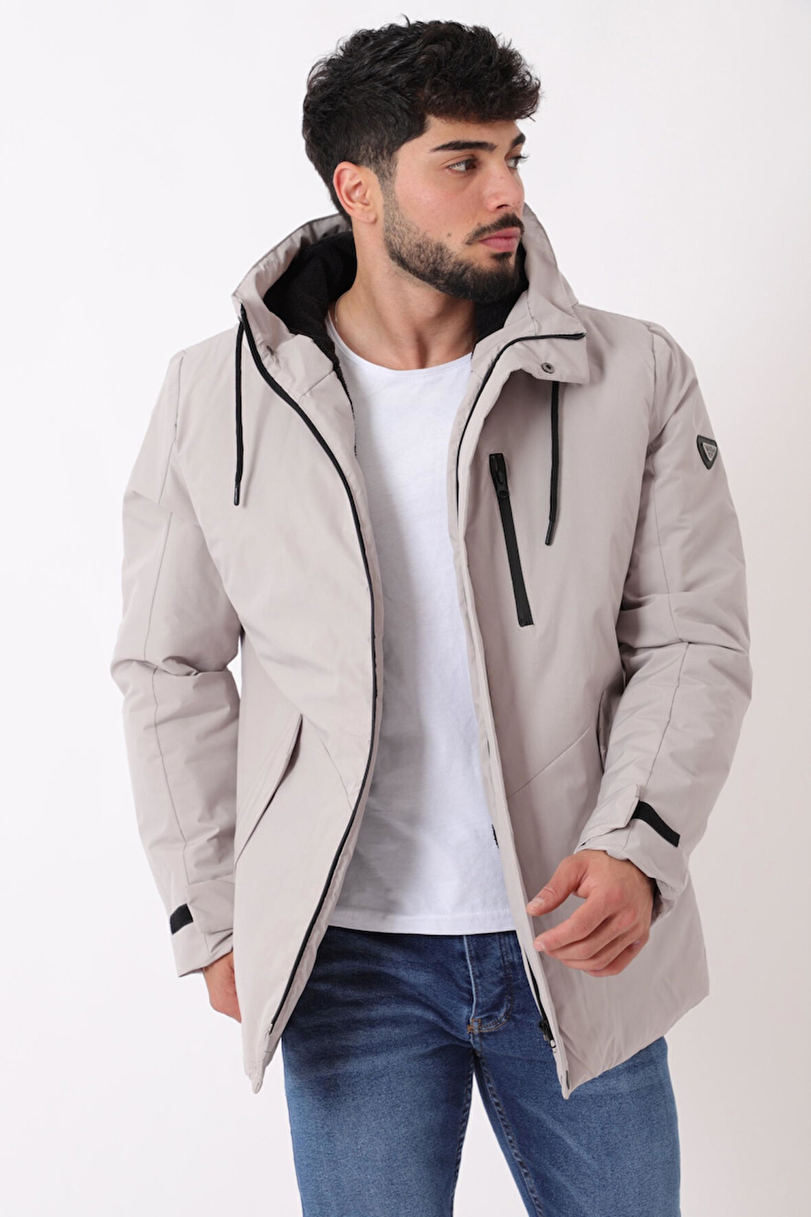 Sporlikra Kumaş Tasarım Cep Kışlık Mont PLDP 3013_50458