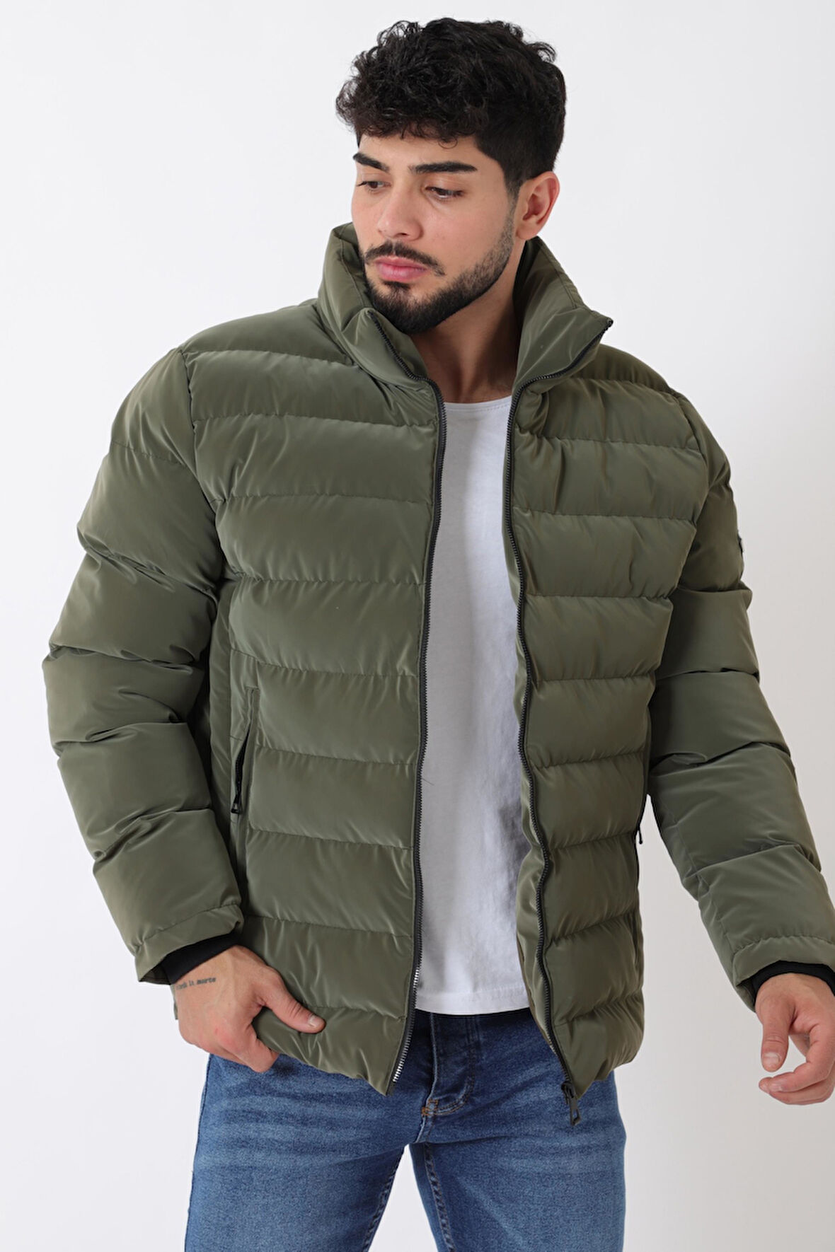 Cep Detay Dik Yaka Armalı Nova Kışlık Mont PLDP 3012_50463