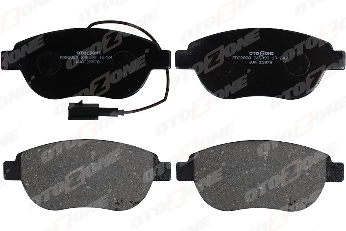 ÖN BALATA DOBLO 1.3-1.9 JTD 2007G.PUNTO 1.3 MJT 2005STILO 2005LINEA 2007BRAVO 2007 215MM 1 FİŞLİ GDB1655 77364875 77364473 77363958