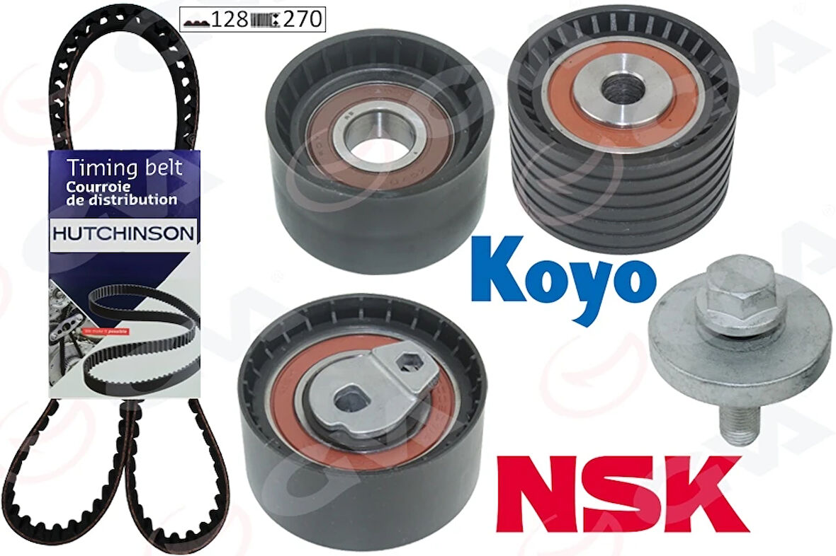 EKSANTRİK GERGİ KİTİ 128X270 LAGUNA 1998-2001 -MEGANE 1999SCENIC 2000-2003 -ESPACE 3 1.8-2.0 165 7701472292 7701473053 7701476674