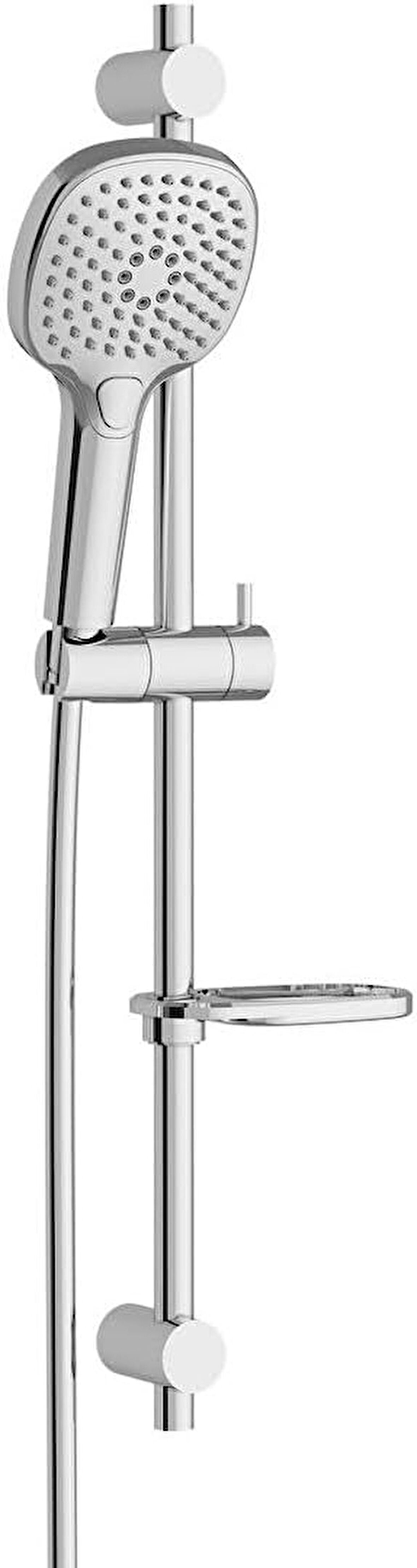 Artema Bliss A45775 Square 3f, El Duş Takımı, Krom