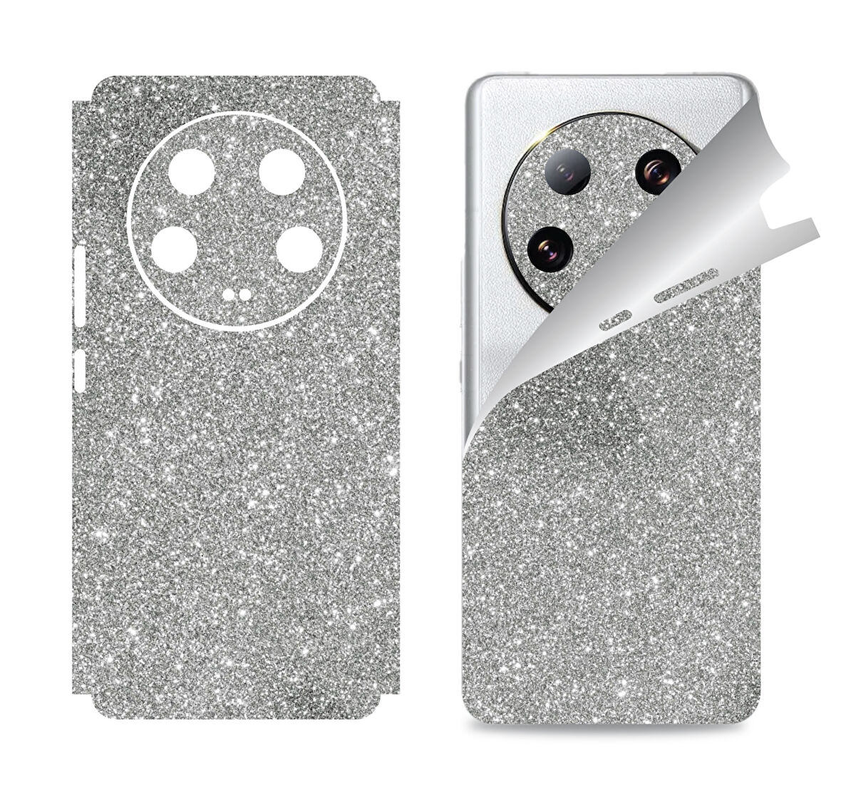 Xiaomi Mi 13 Ultra için uyumlu 360 full arka ve yan kaplama koruma sticker SİMLİ GRİ