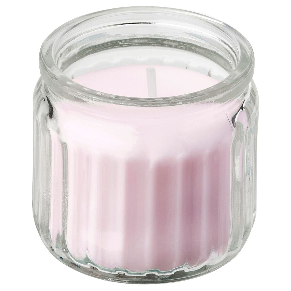 Bardakta kokulu mum, pembe, 12 saat, Yasemin