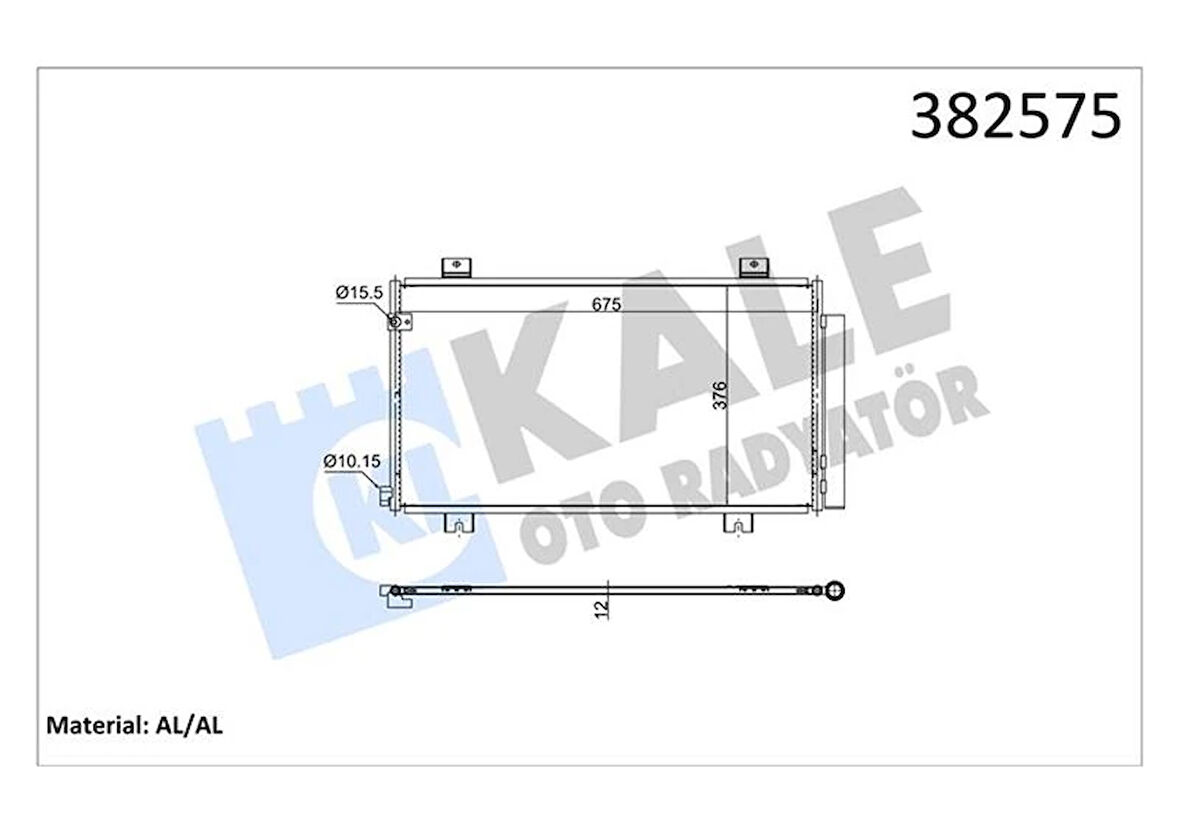 HONDA CIVIC 10 FC 1.6İ-DTEC 2016 KURUTUCU İLE BRAZING AL/AL 675103761012 KLİMA RADYATÖRÜ 80100TGNG01