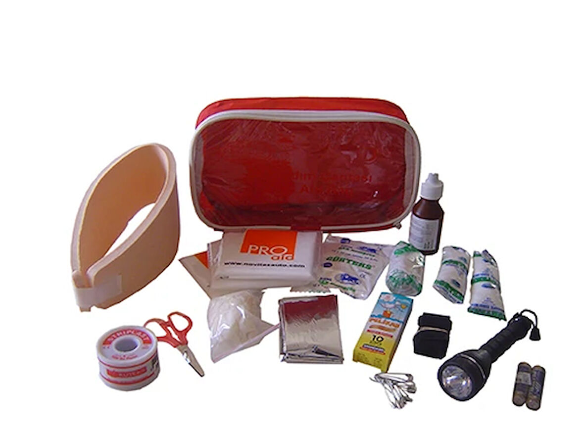 İLK YARDIM SETİ BEZ ÇANTA - BOYUNLUKLU HIRDAVAT GZD111113
