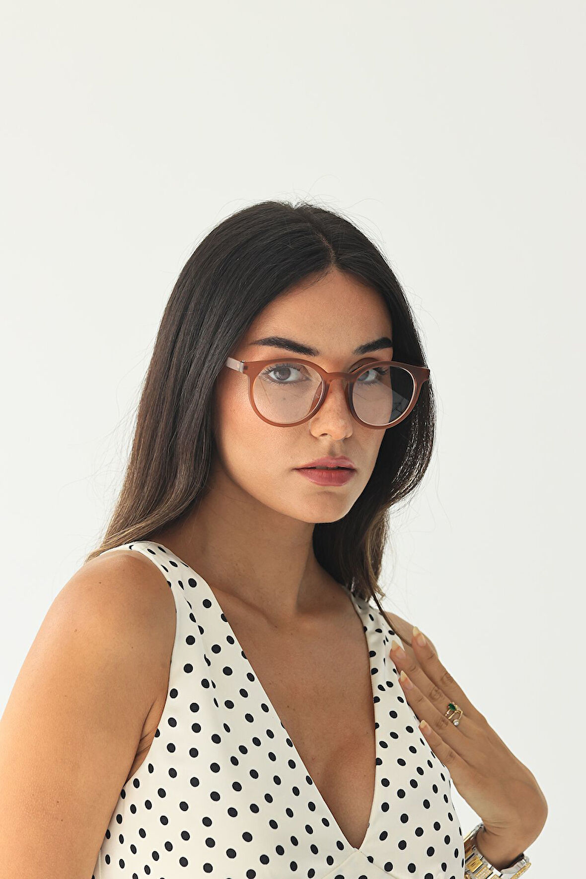 Ünisex Şeffaf Cam Güneş Gözlüğü