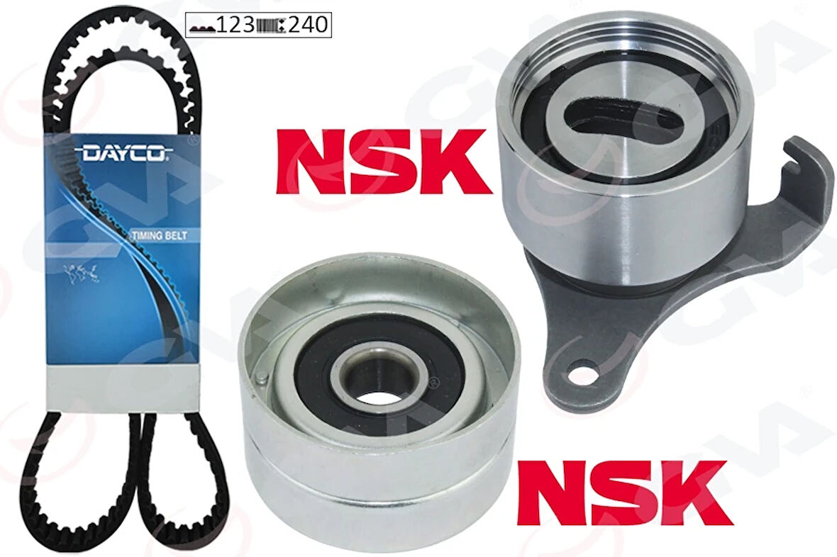 TRİGER KAYIŞ SETİ EKSANTRİK SETİ TOYOTA COROLLA 1.3L 2E KARBÜRATÖRLÜ EE90. EE100 1988-1998 1 KAYIŞ 2 RULMAN 123X240 1356819025 1350310021 1350511021