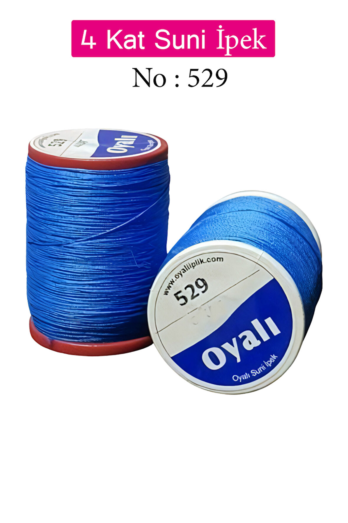 Oyalı 4 Kat Suni İpek İplik İğne Oyası Boncuk İpi Tığ Oyası No:529