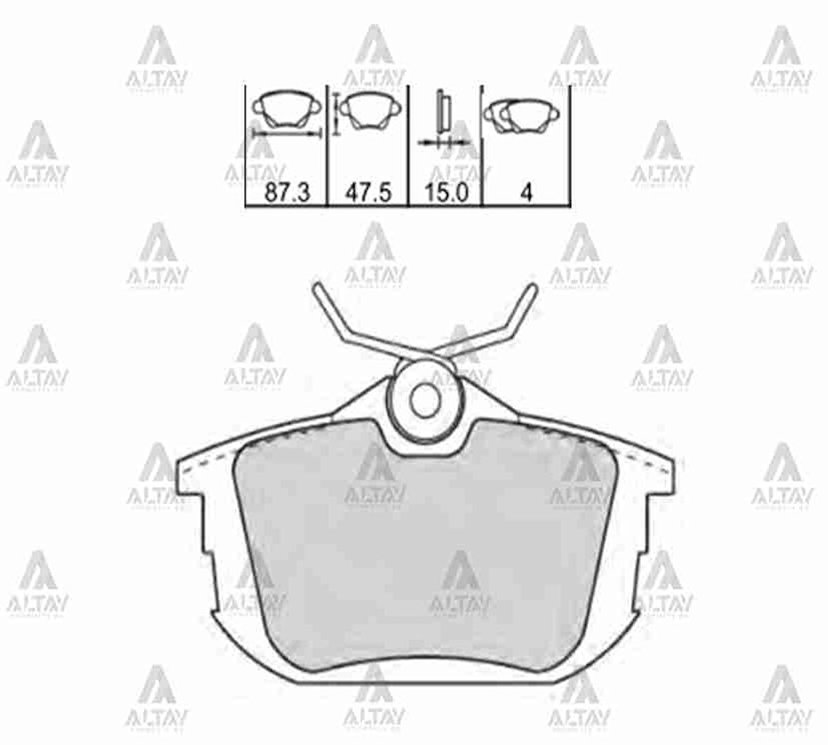 FREN BALATA CARISMA 2001 1.6-1.8-1.9 / COLT 2005 / S-40 1996 DİSK ARKA 30620770